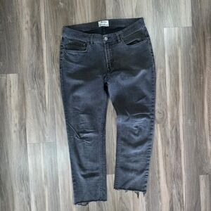 Acne Studios‎ Ace Used Cash Slim Jeans Faded Black Raw Hem 34x34 (Hemmed)